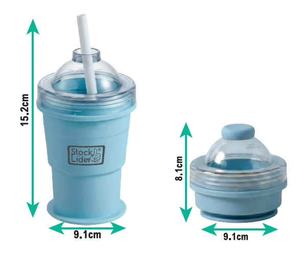Vaso cubitera hielo 2 en 1