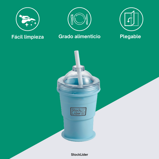 Vaso cubitera hielo 2 en 1
